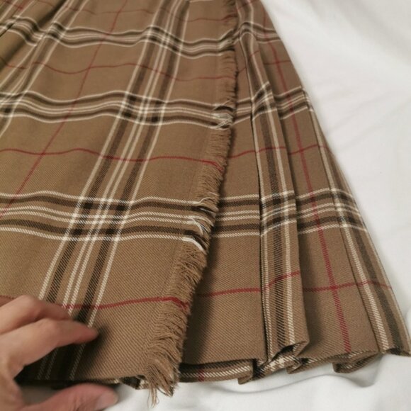 Geoffrey Highland Queen Wool Kilt Plaid Tartan Midi Skirt Small - Picture 4 of 11